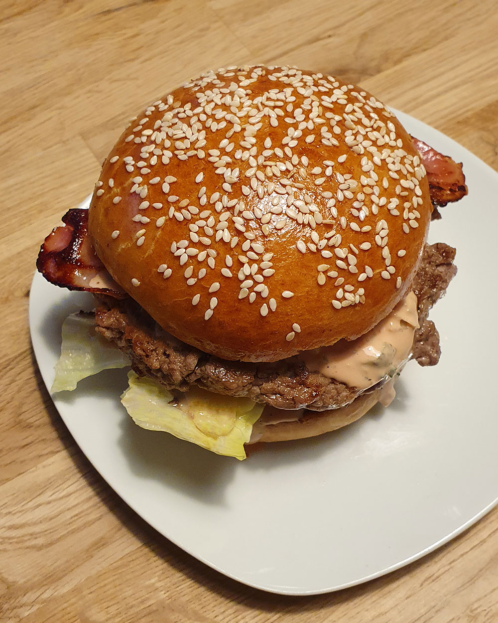 Rezept für selbstgemachten Cheeseburger