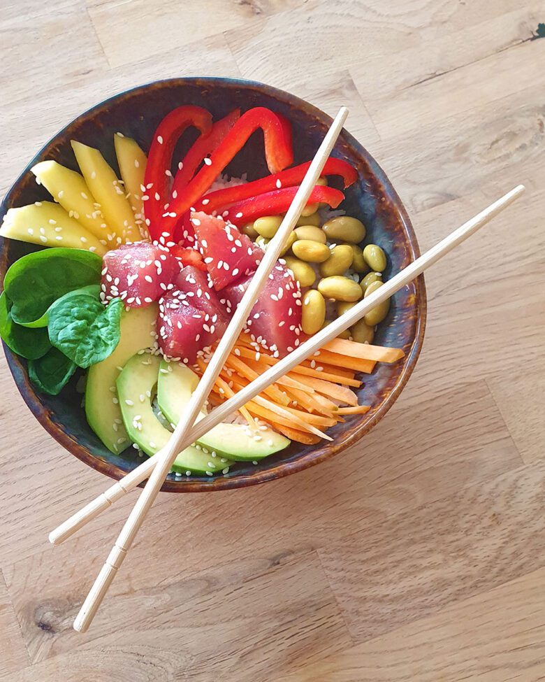 Leichtes Rezept Für Die Bunte Poké Bowl Mit Miso Sauce Und Fisch