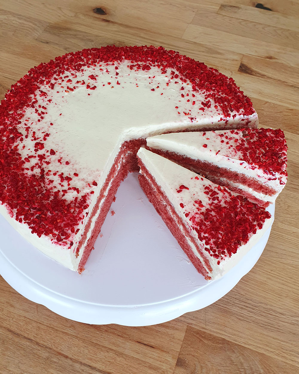 Amerikanisches Tortenrezept für Red Velvet Cake