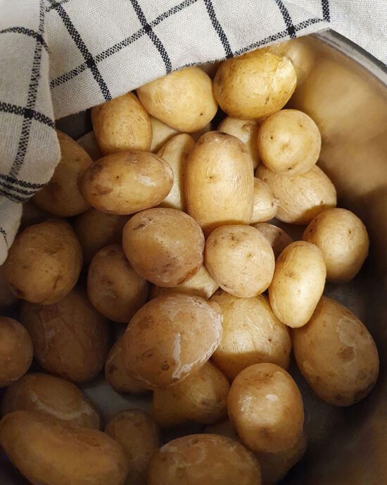 Tapas Rezept für kanarische Runzelkartoffeln "Papas arrugadas"
