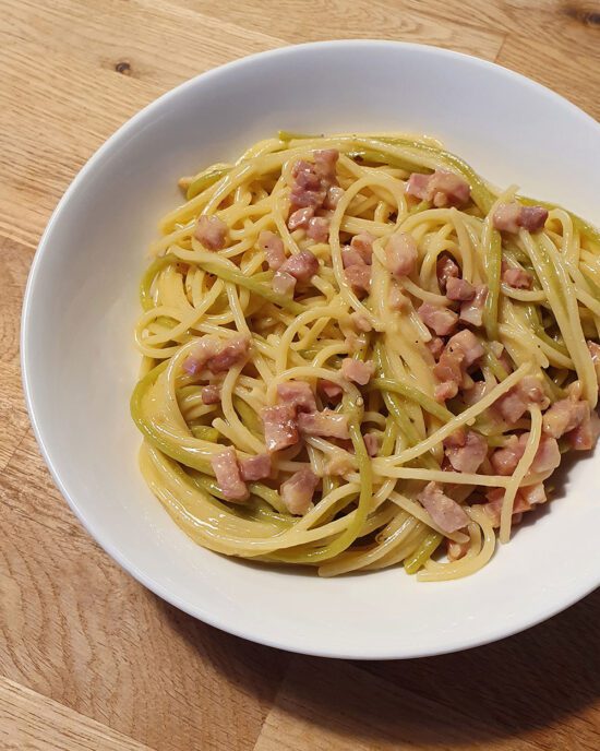 Original italienische Spaghetti Carbonara ohne Sahne
